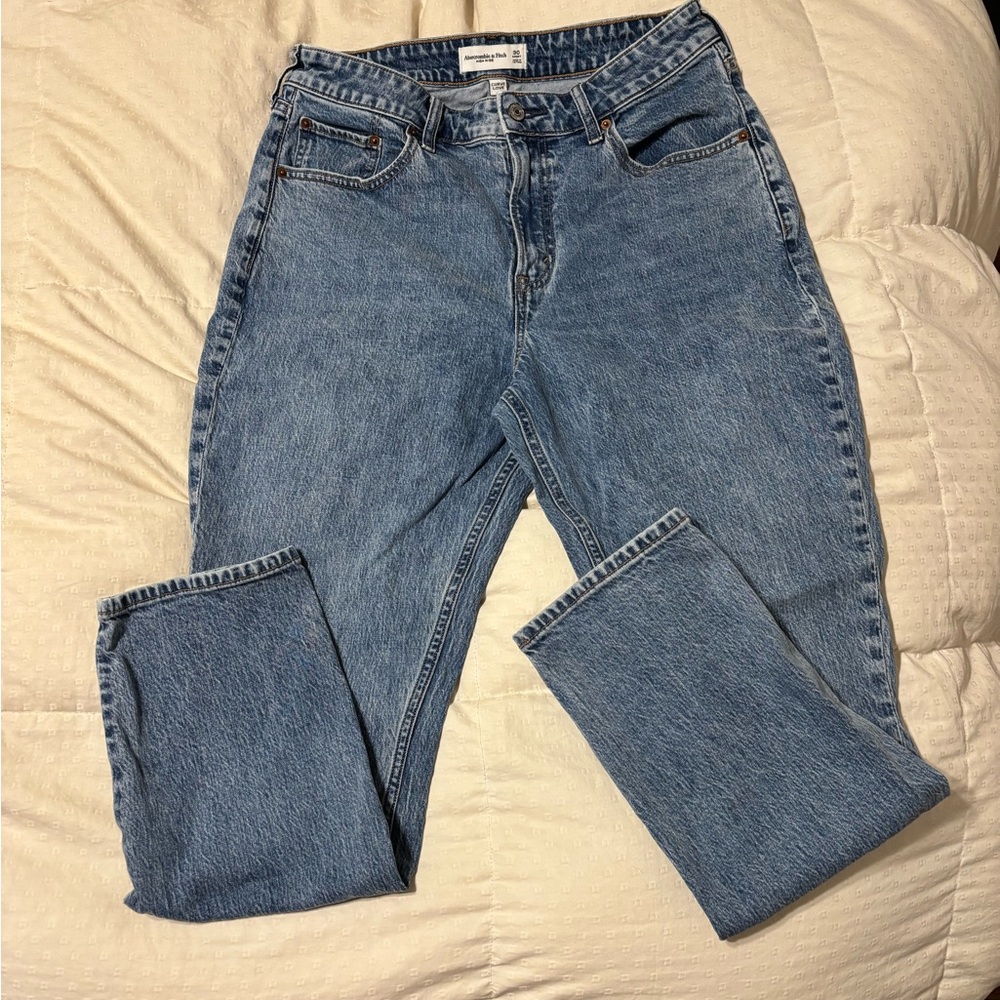 Abercrombie & Fitch Blue Straight Leg Jeans
